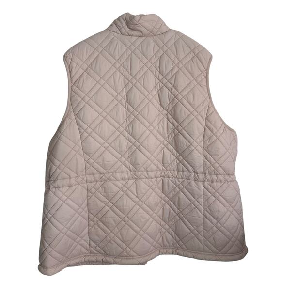 Time and Tru Reversible Sherpa Quilted Vest Pink Women's 2X NWT Warm Cozy - Picture 2 of 8